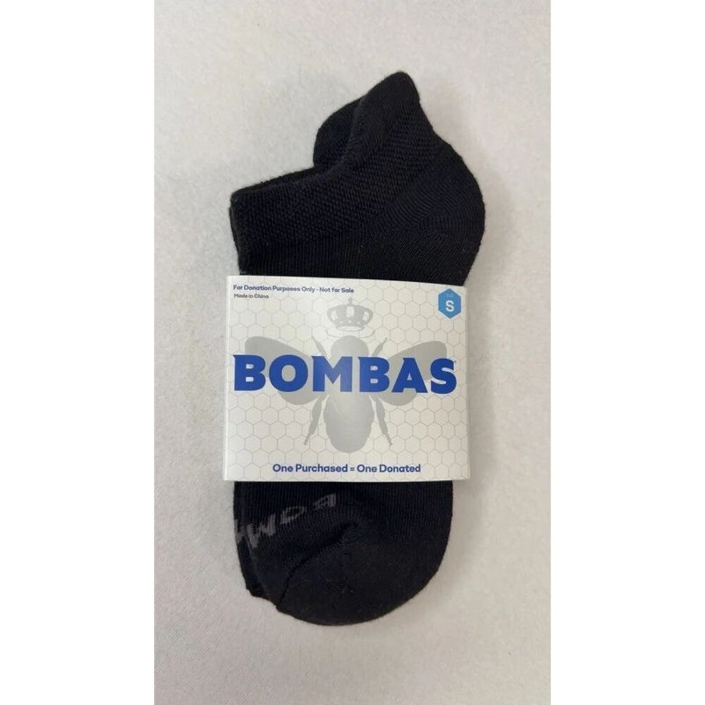Bombas Black Ankle Socks Size Small S